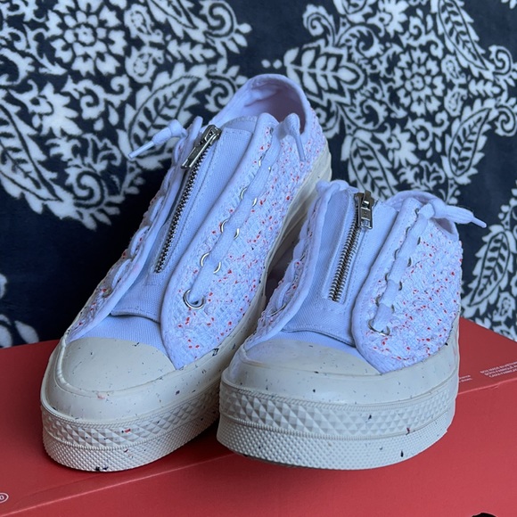 Converse Chuck Taylor 70 OX White/Bright Poppy/Egret WMNS - Picture 6 of 16